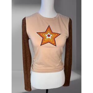 Y2K Forever 21 Layered Long Sleeve Top Small Avril Lavine Skater Emo Grunge Goth